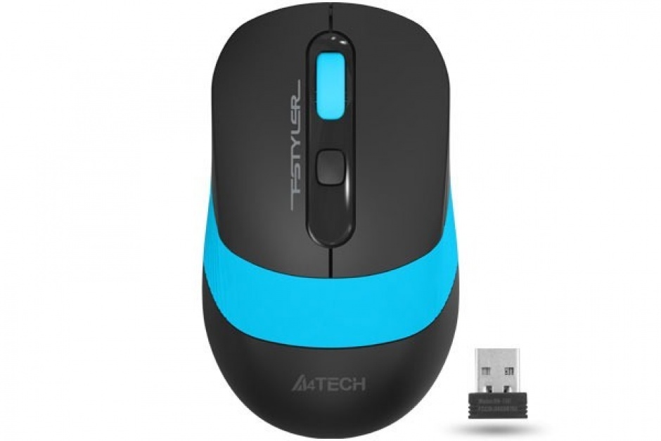 Mouse wireless Gaming optic A4Tech Fstyler Negru/Albastru, FG10 Blue A4TECH